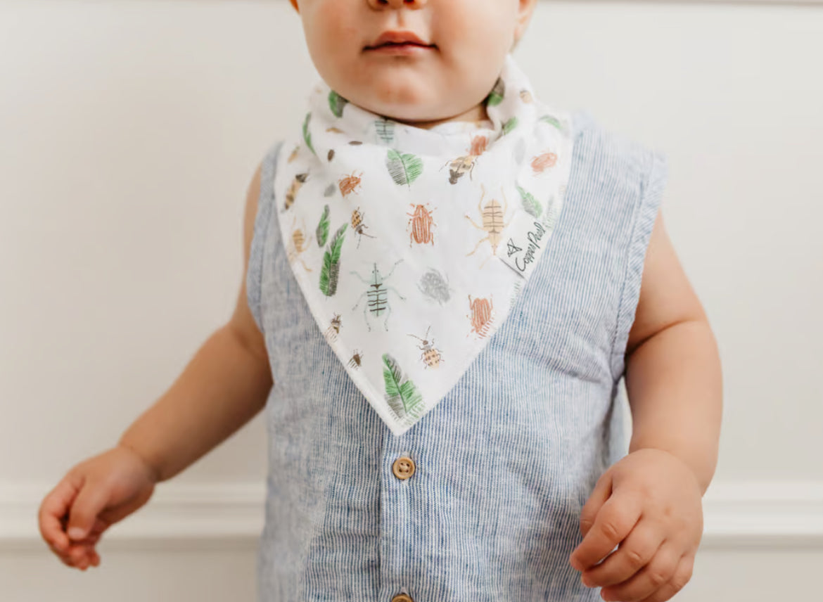 Copper Pearl Bib Set- Peanut