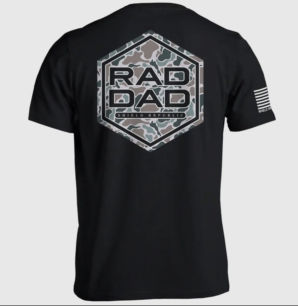 Rad Dad Tee - Black Camo
