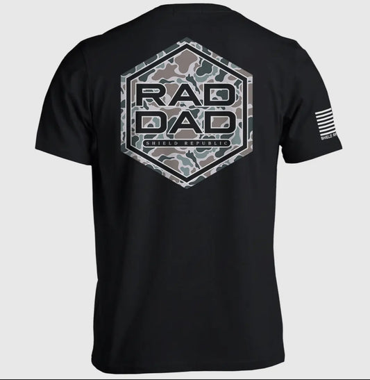 Rad Dad - Black Camo Tee