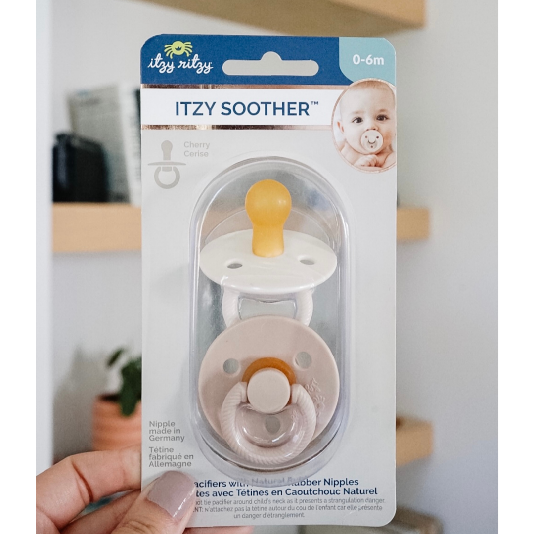 Itzy Soother Paci Sets - Coconut/Toast