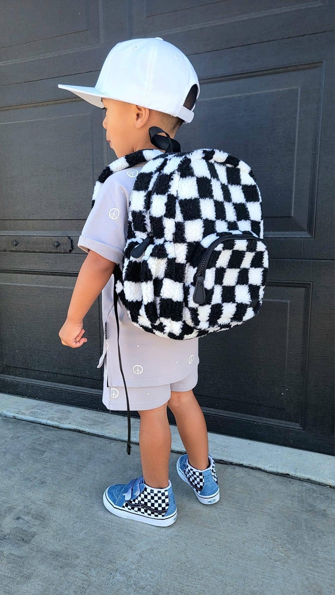 The Aspen Mini Backpack - Checkered