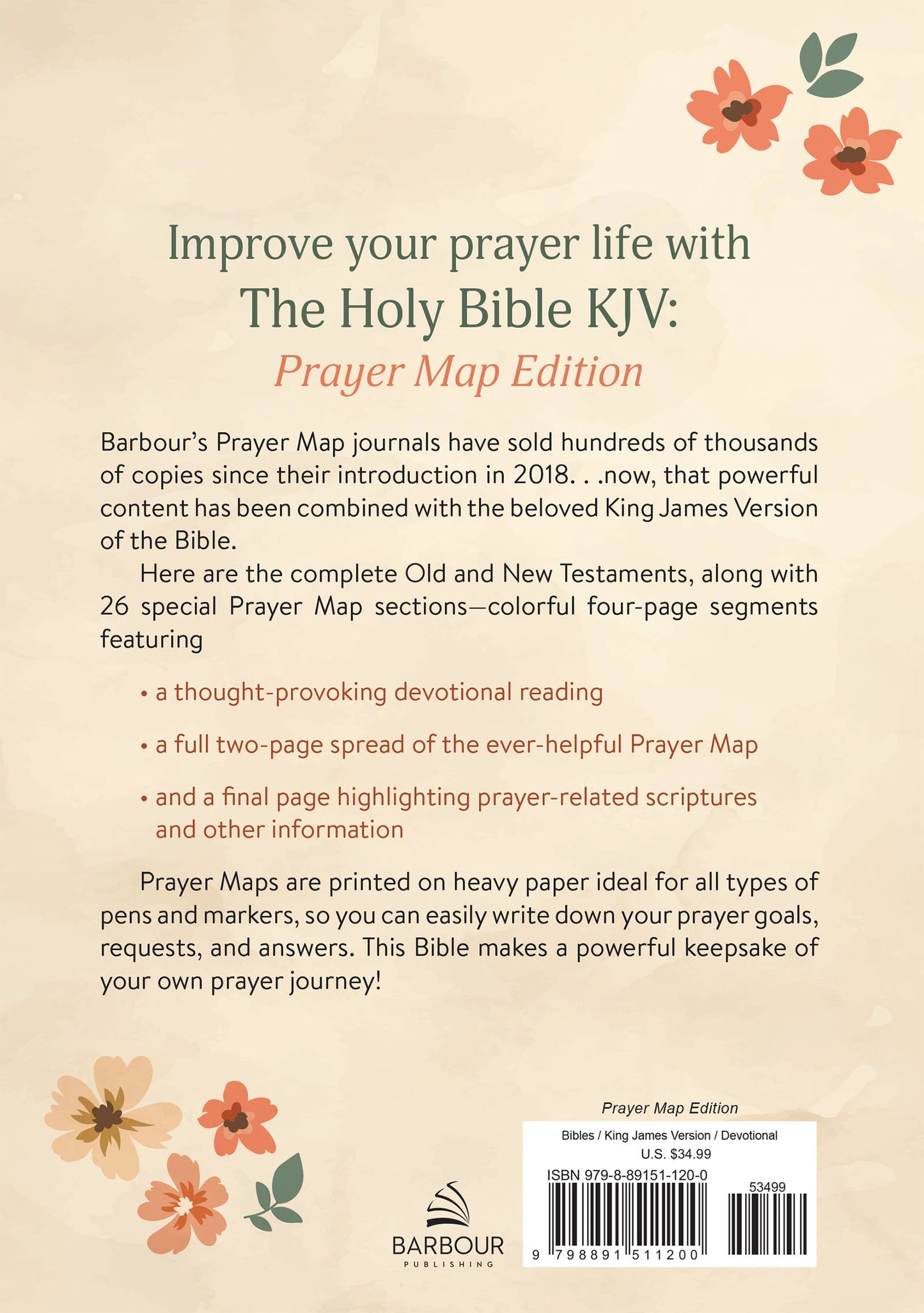 The Holy Bible KJV: Prayer Map Edition