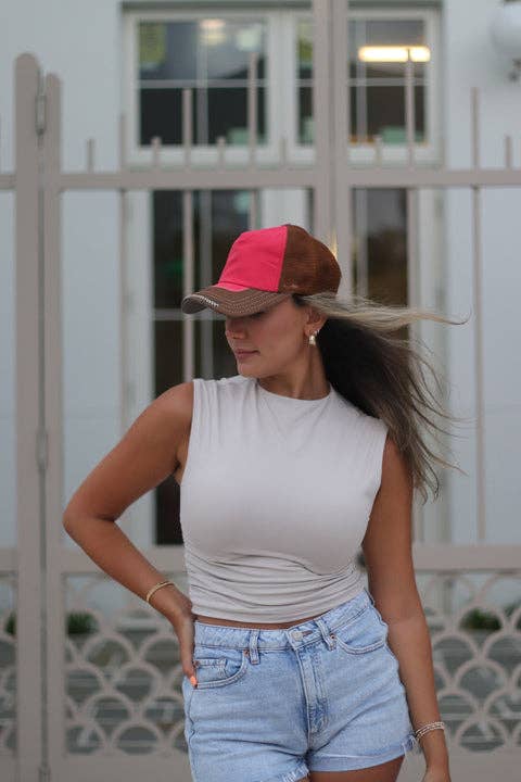 Baseball - Red/Brown Hat