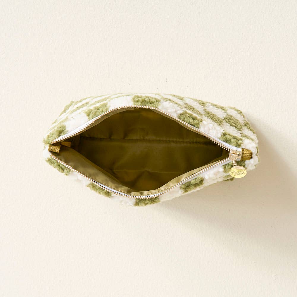 Teddy Pouch - Check Green