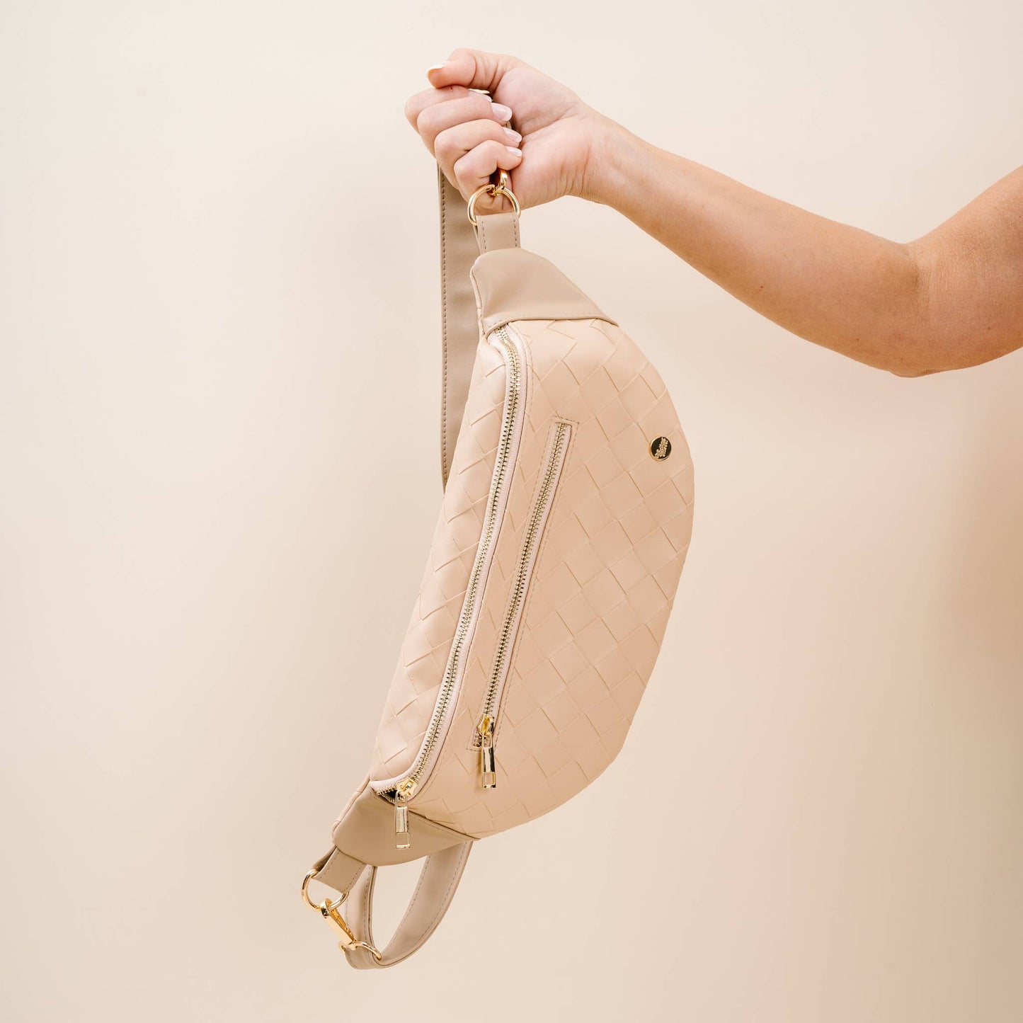 Luxe Belt Bag - Woven Oat