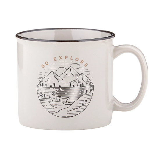 Campfire Go Explore Mug - Grey