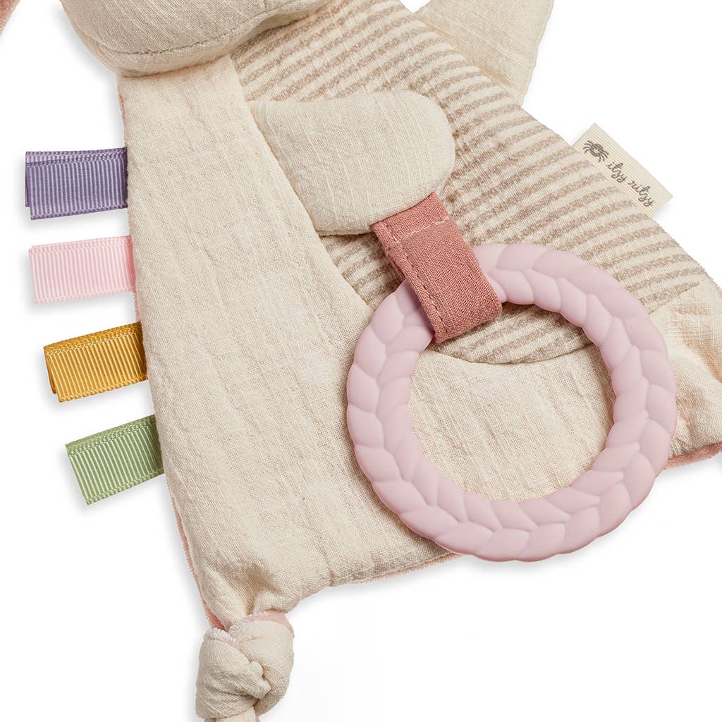Bitzy Crinkle Sensory Toy with Teether - Bunny