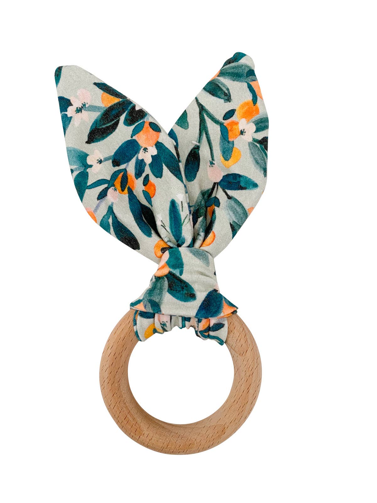 Crinkle Bunny Ears Teether - Citrus