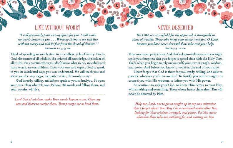 Worry Less, Pray More: Devotions for Moms : 180 Devotions