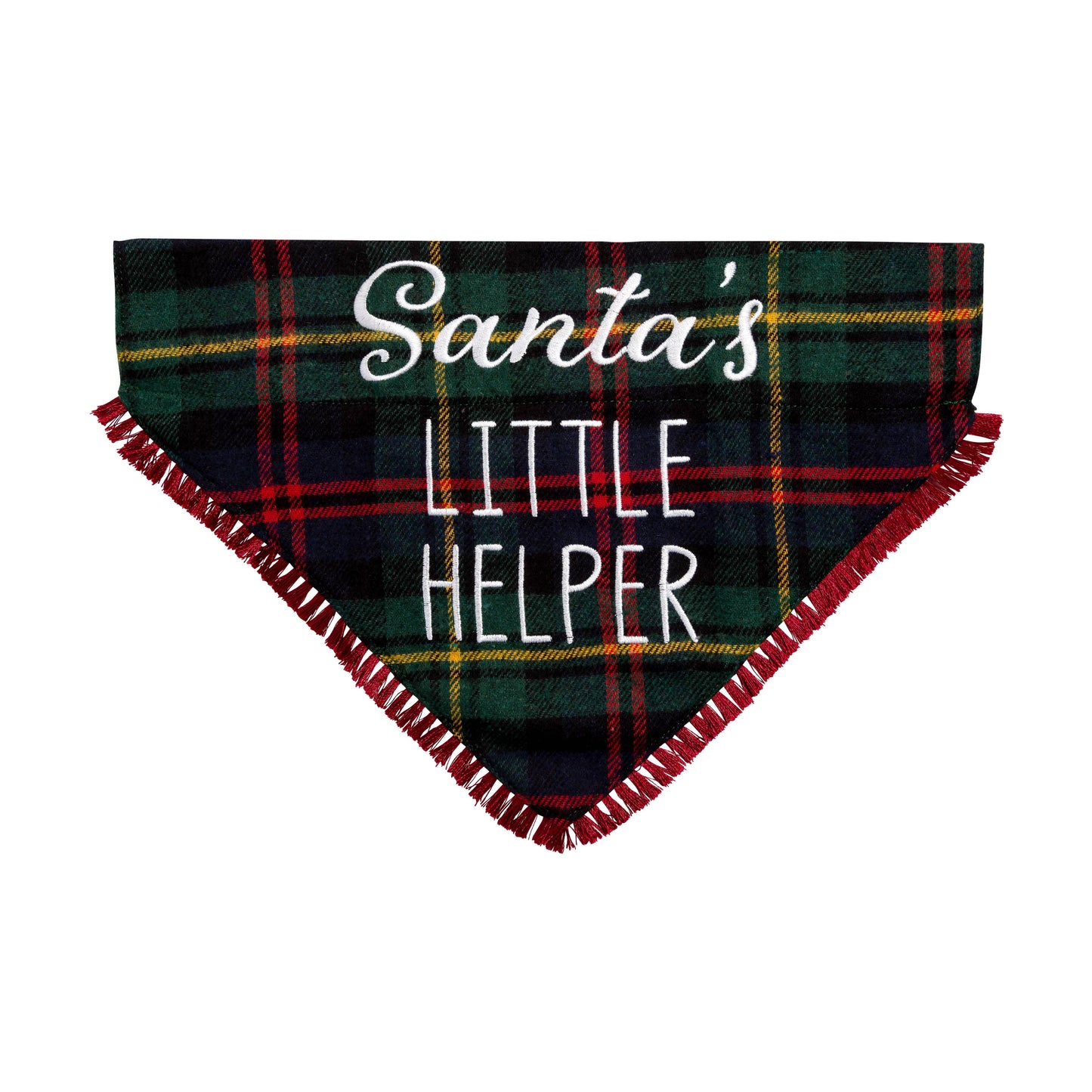 Christmas Dog Bandana - Santa's Little Helper M/L