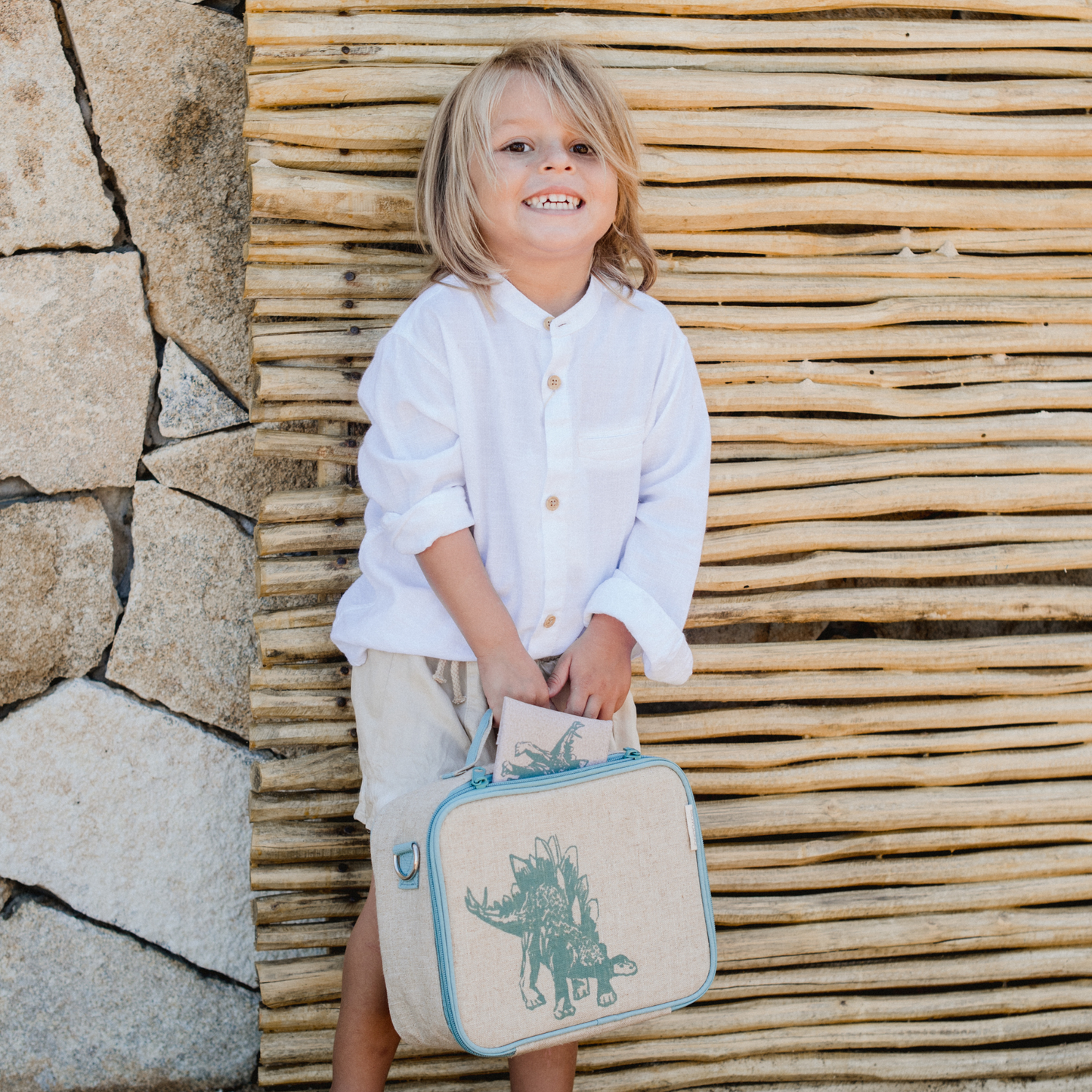 Lunch Box - Green Stegosaurus