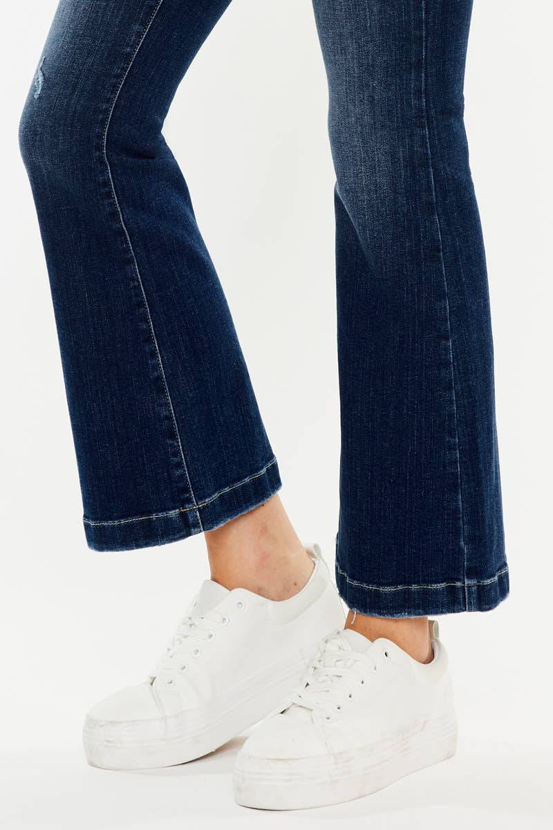 Mid-Rise Flare Jeans - Petite