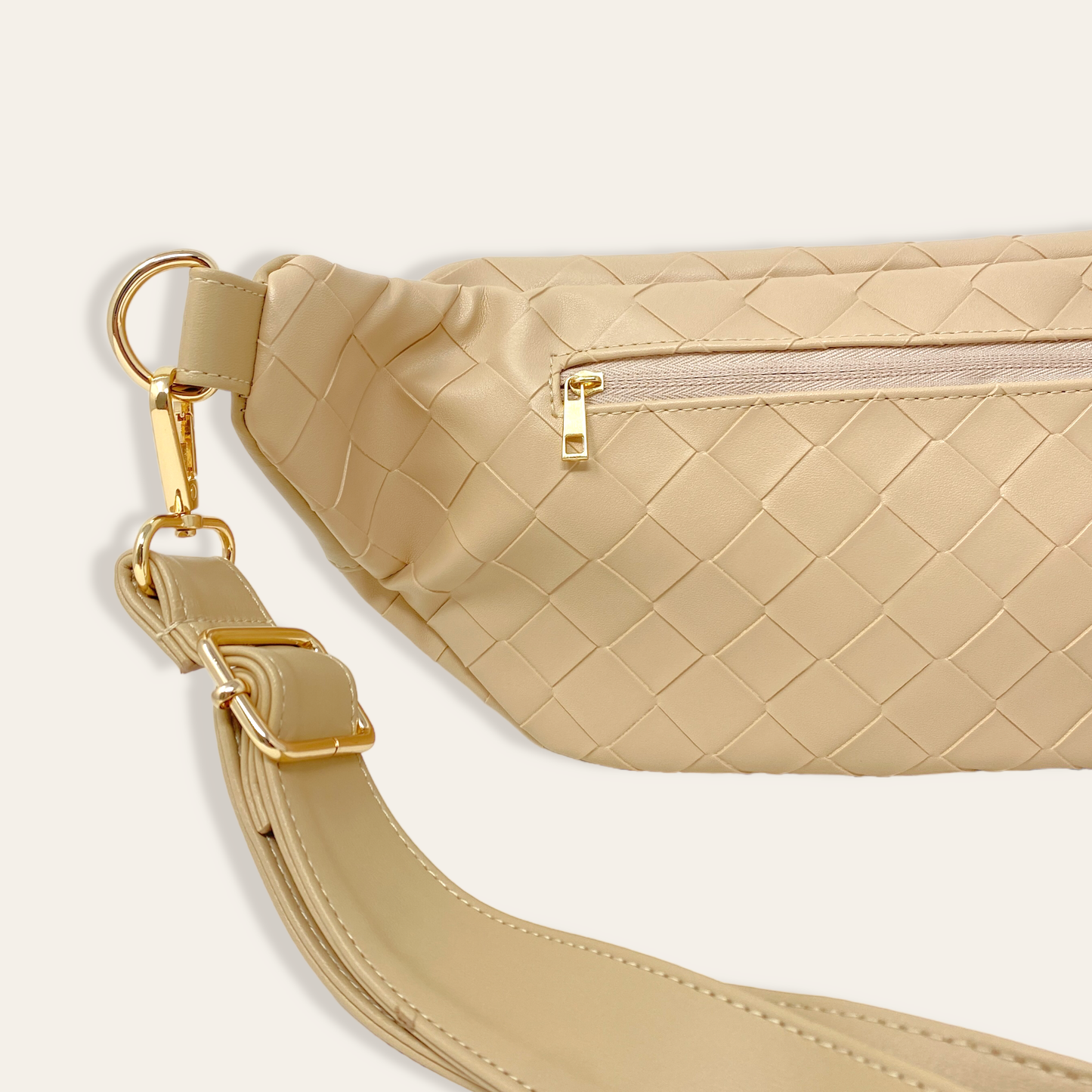 Luxe Belt Bag - Woven Oat
