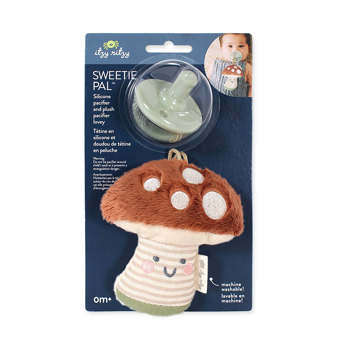 Sweetie Pal Plush & Pacifier - Ash the Mushroom