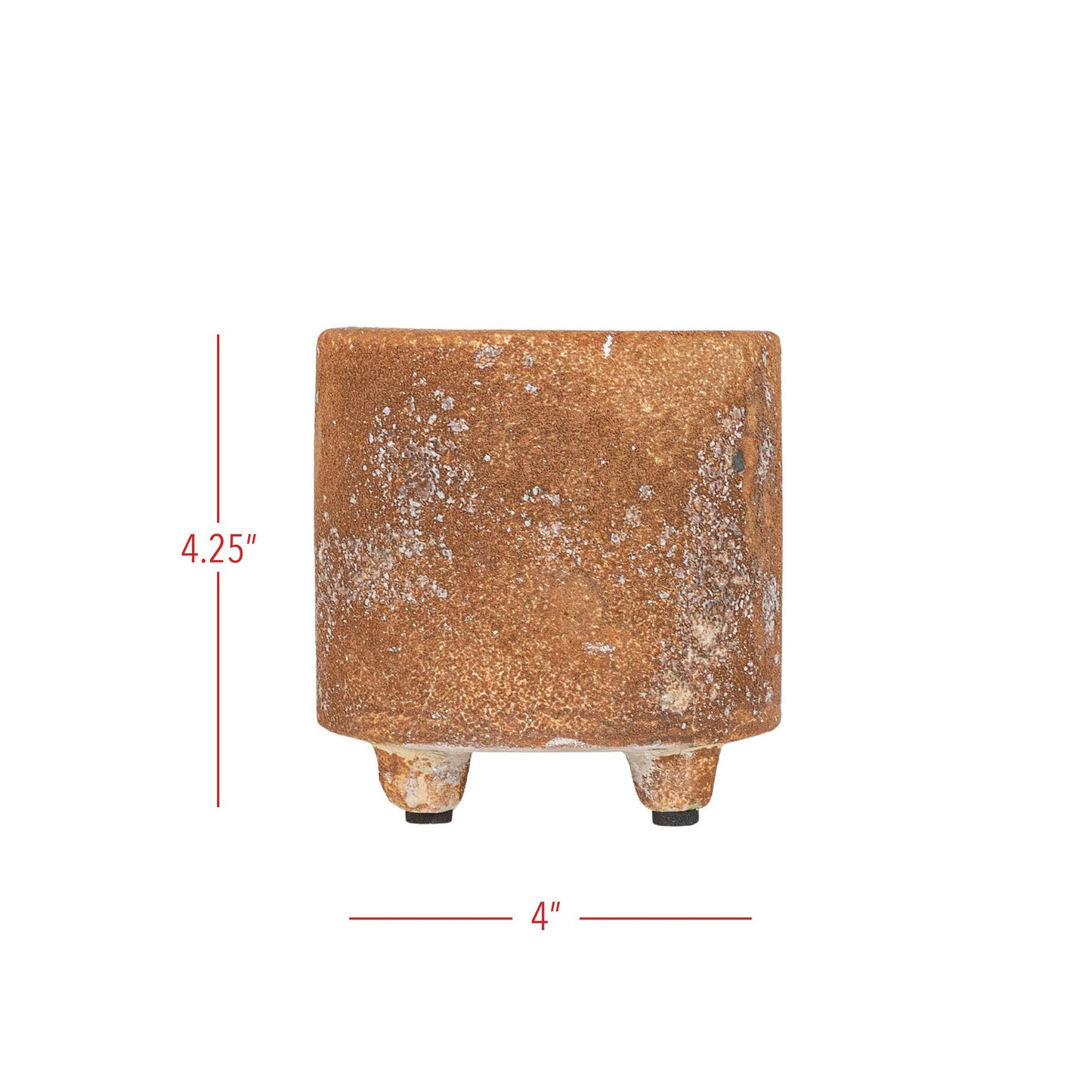 Griffin Footed Planter Rust