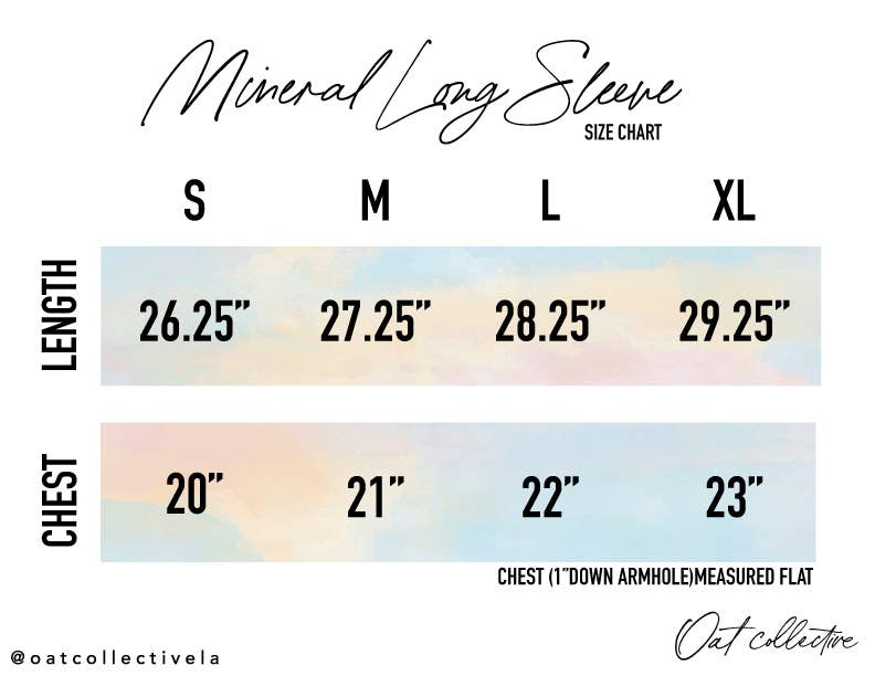 Mineral Washed Long Sleeve - Gingerbread