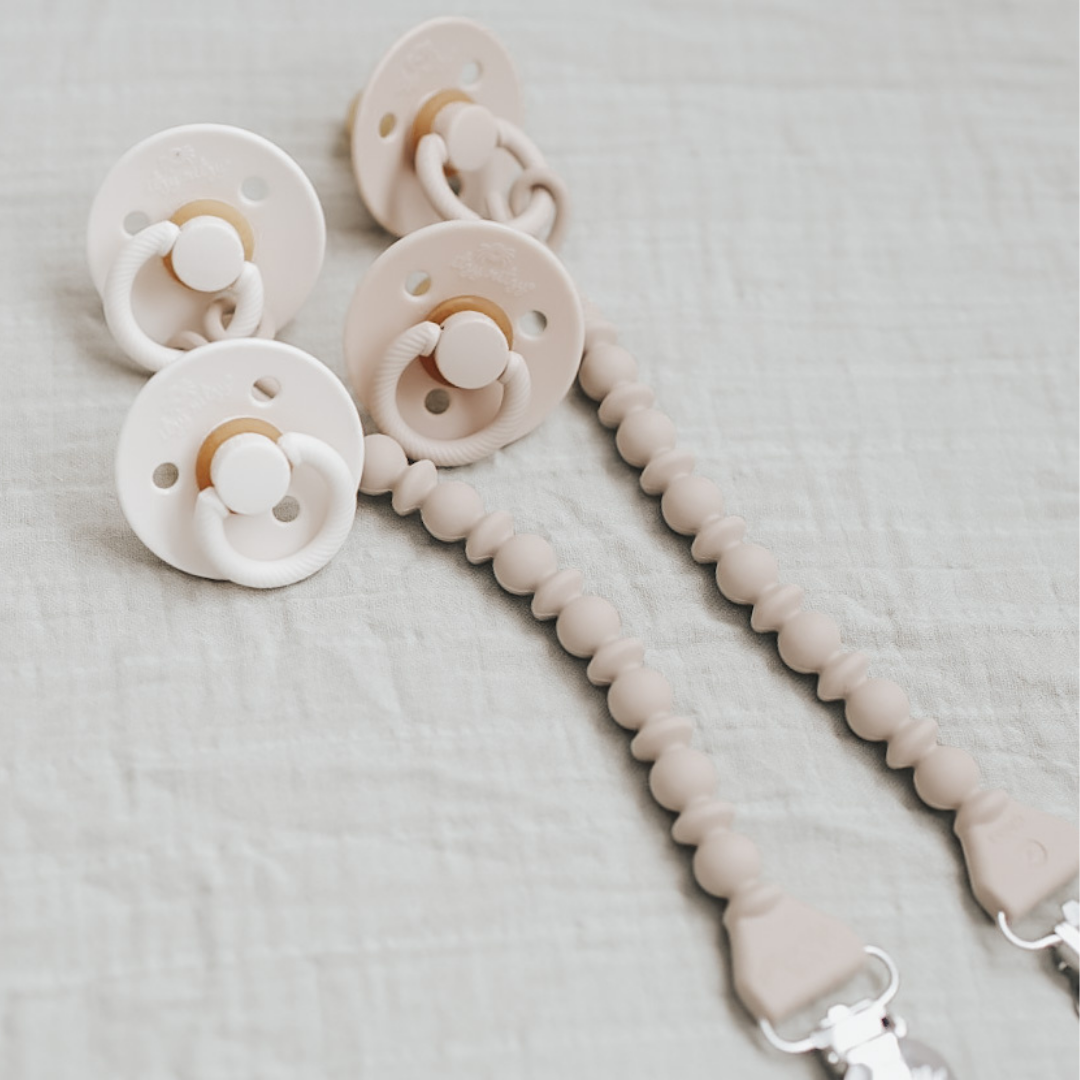 Itzy Soother Paci Sets - Coconut/Toast