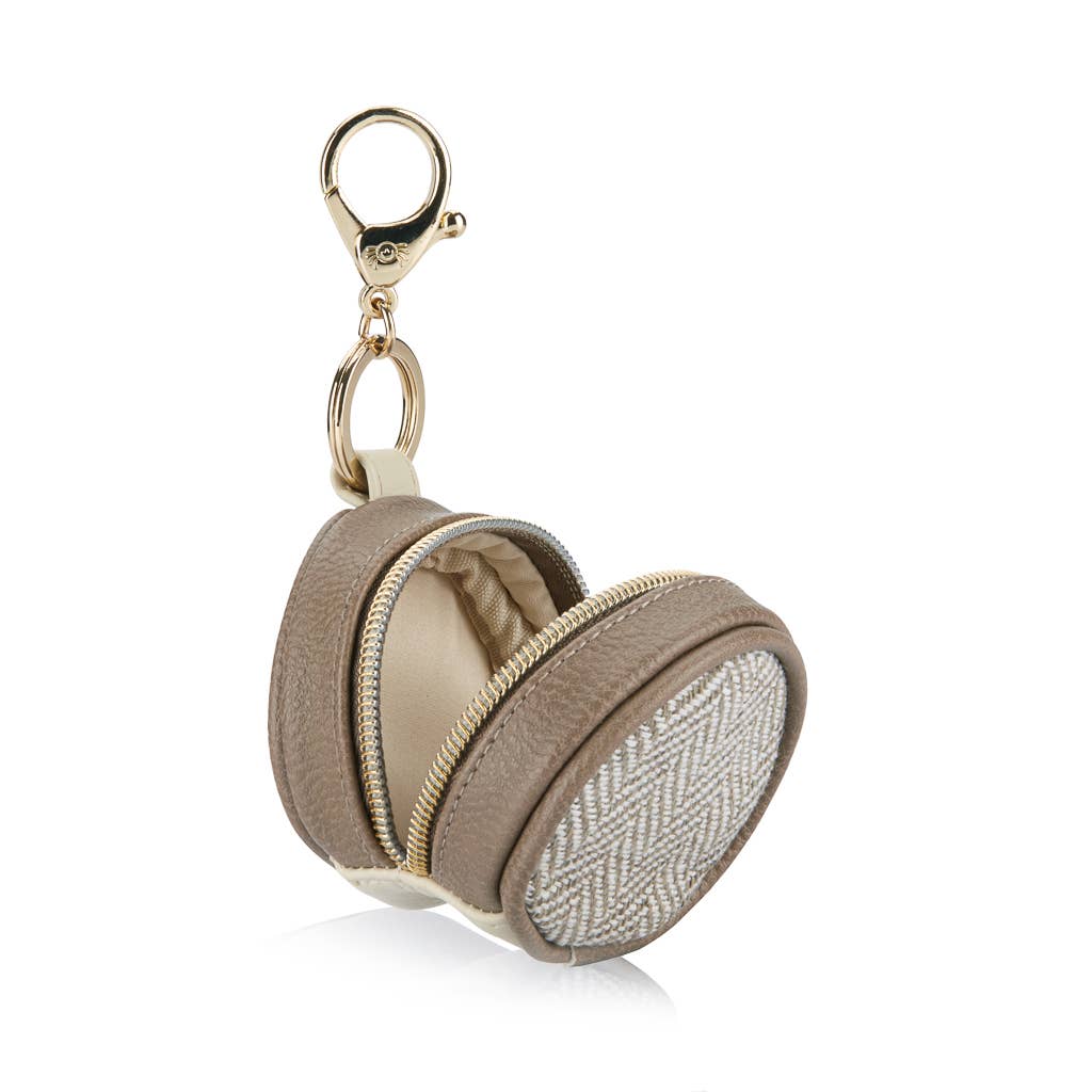 Diaper Bag Charm Pod Keychain - Vanilla Latte