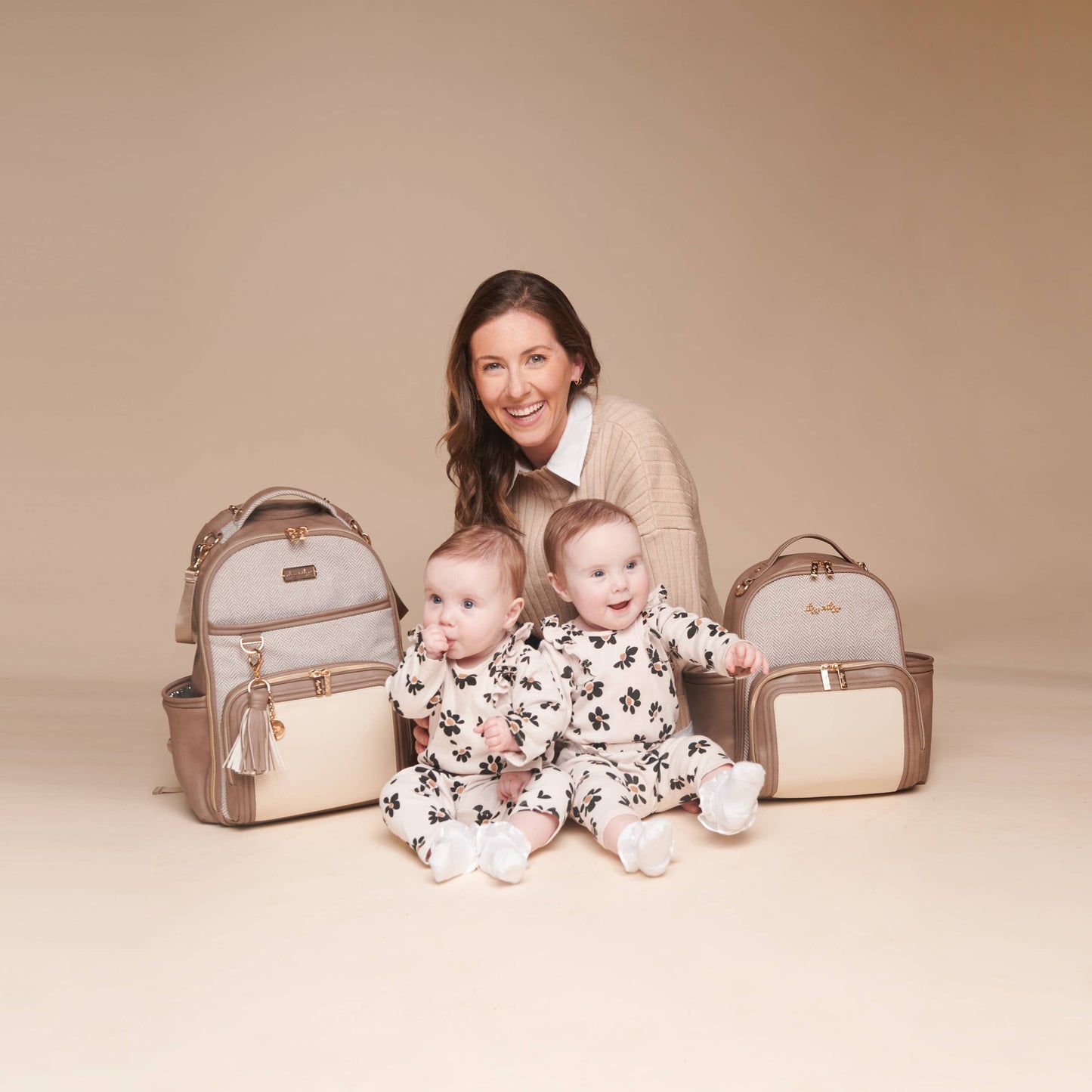 Itzy Mini Plus Diaper Bag Backpack - Vanilla Latte