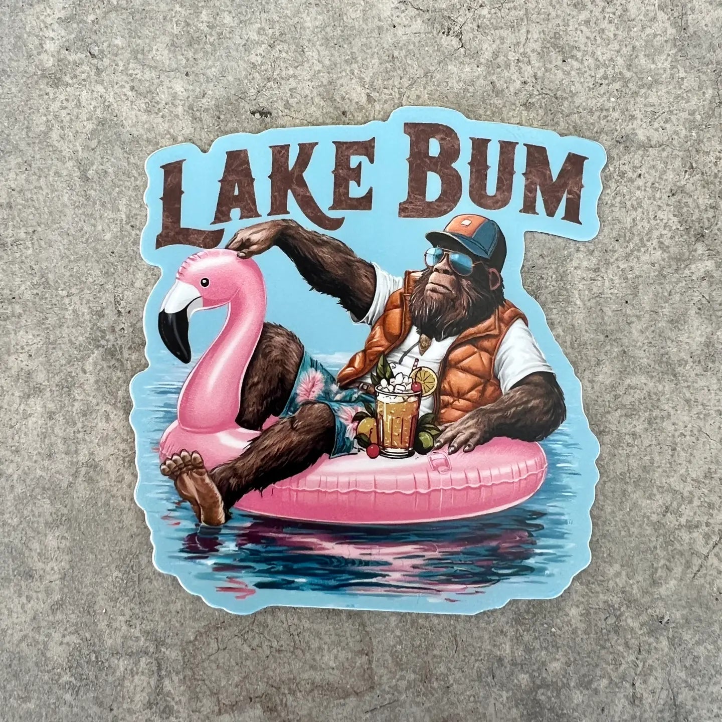 Sticker - Bigfoot Lake Bum