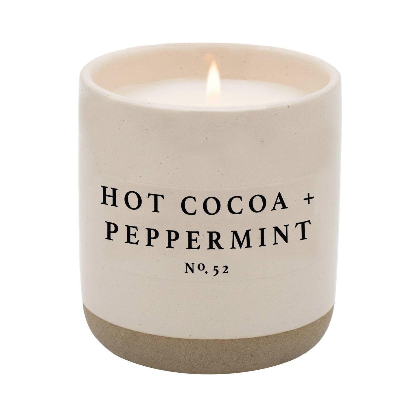 Hot Cocoa + Peppermint Soy Candle