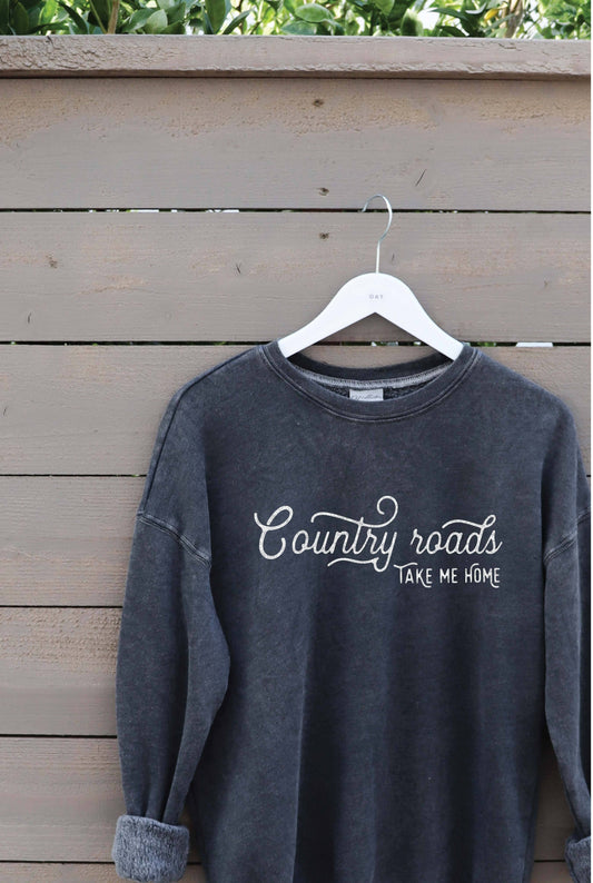 Country Roads Mineral Washed Sweatshirt