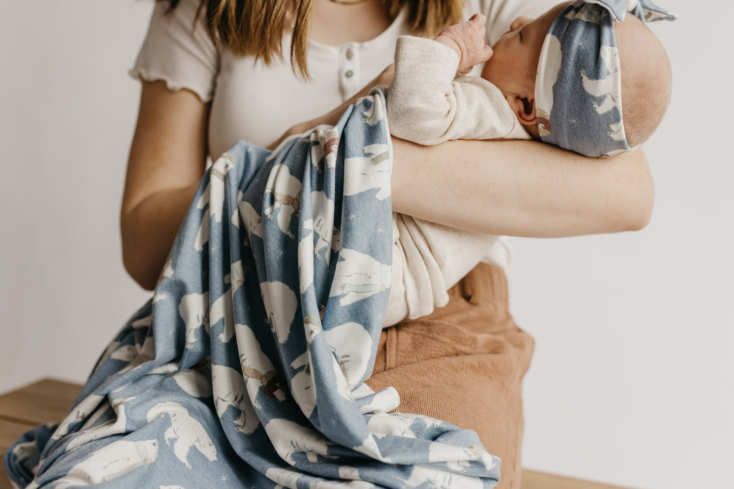 Copper Pearl Swaddle - Polar