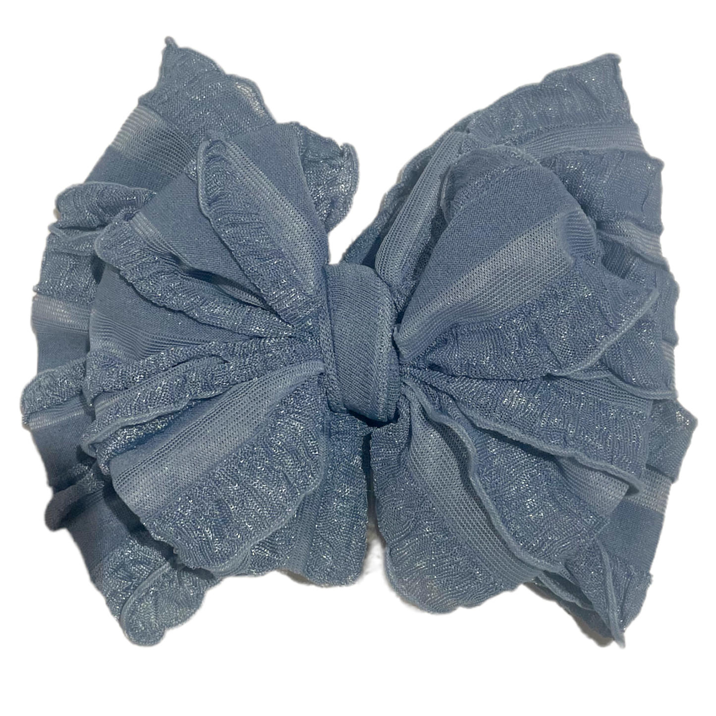 Ruffled Headband | Denim