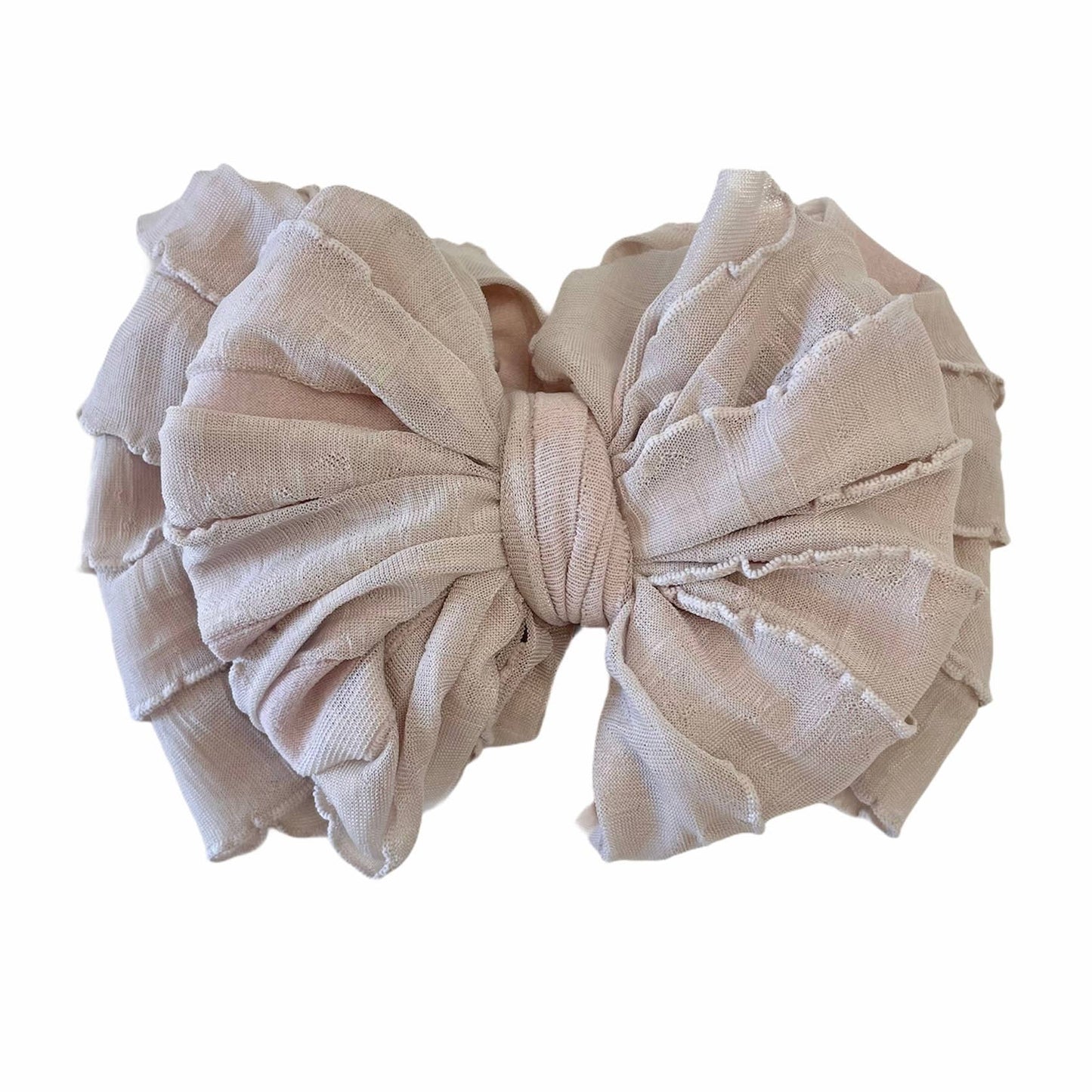 Ruffled Headband | Champagne