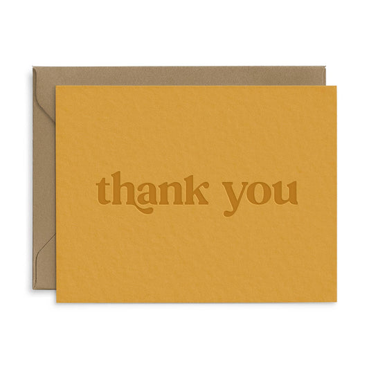 Thank You Serif Greeting Card: Single