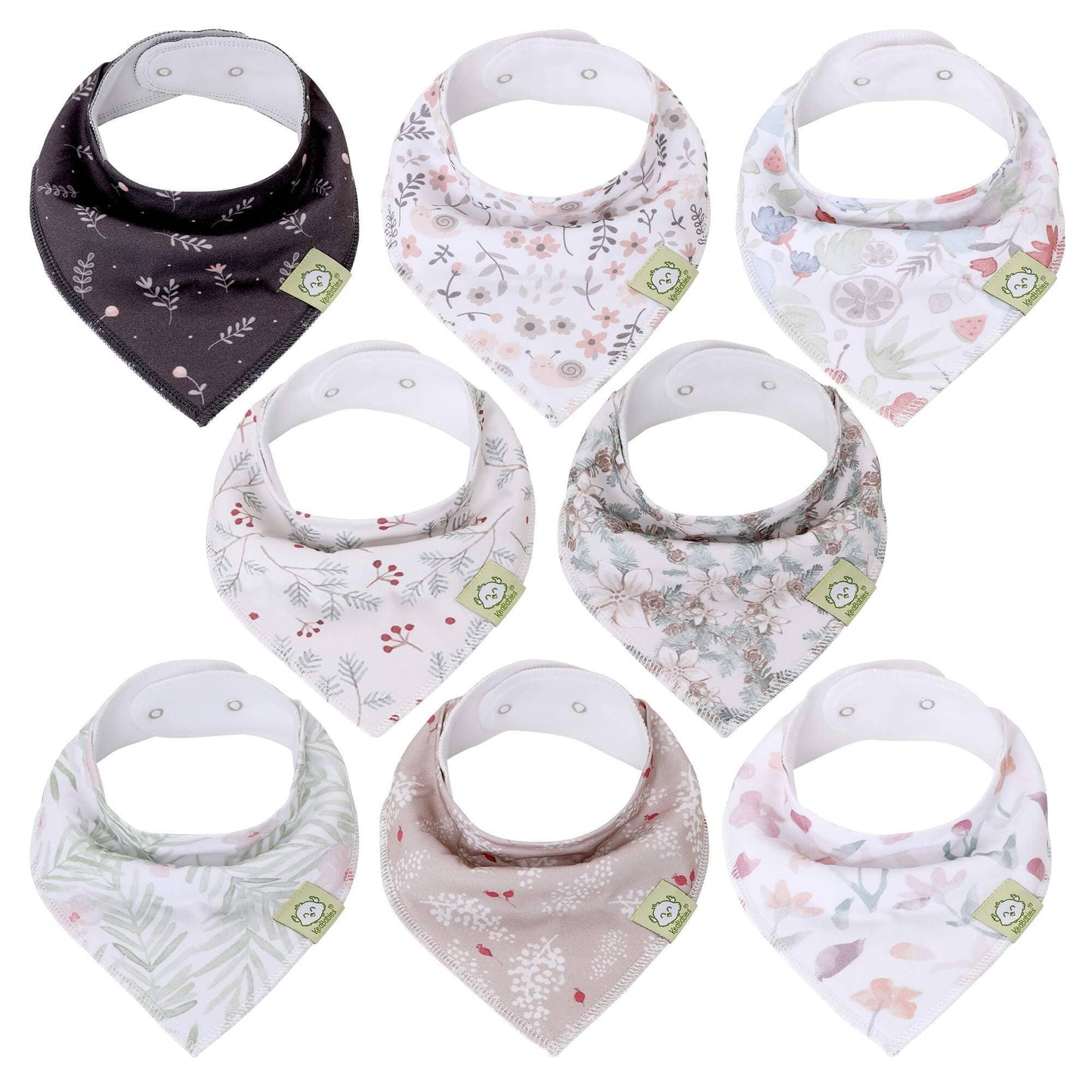 KeaBabies Bandana Bibs (Bloom)