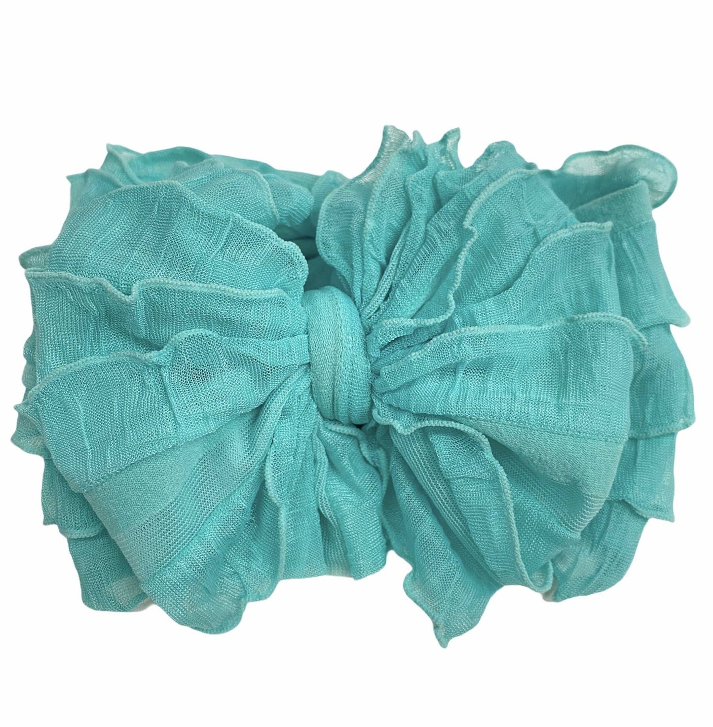 Ruffled Headband | Cool Mint
