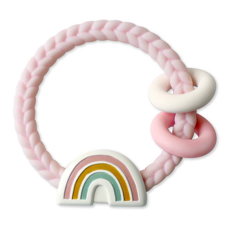 Ritzy Rattle™ Teether - Rainbow Pink