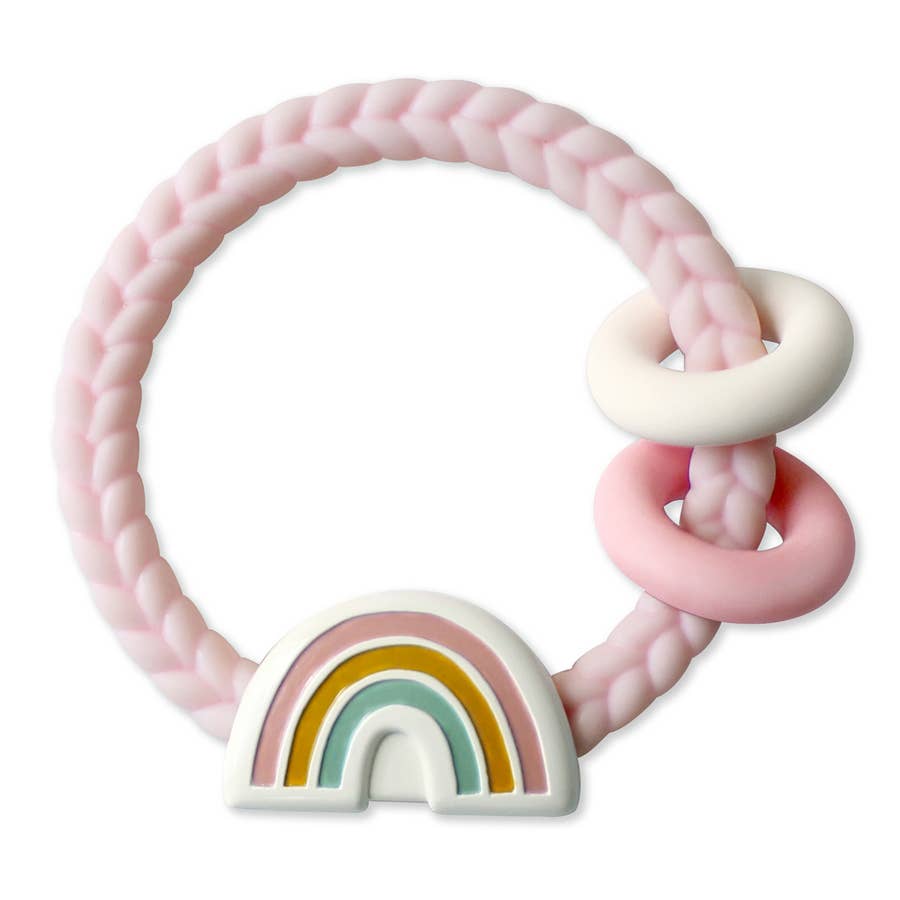 Ritzy Rattle™  Teether - Rainbow Pink