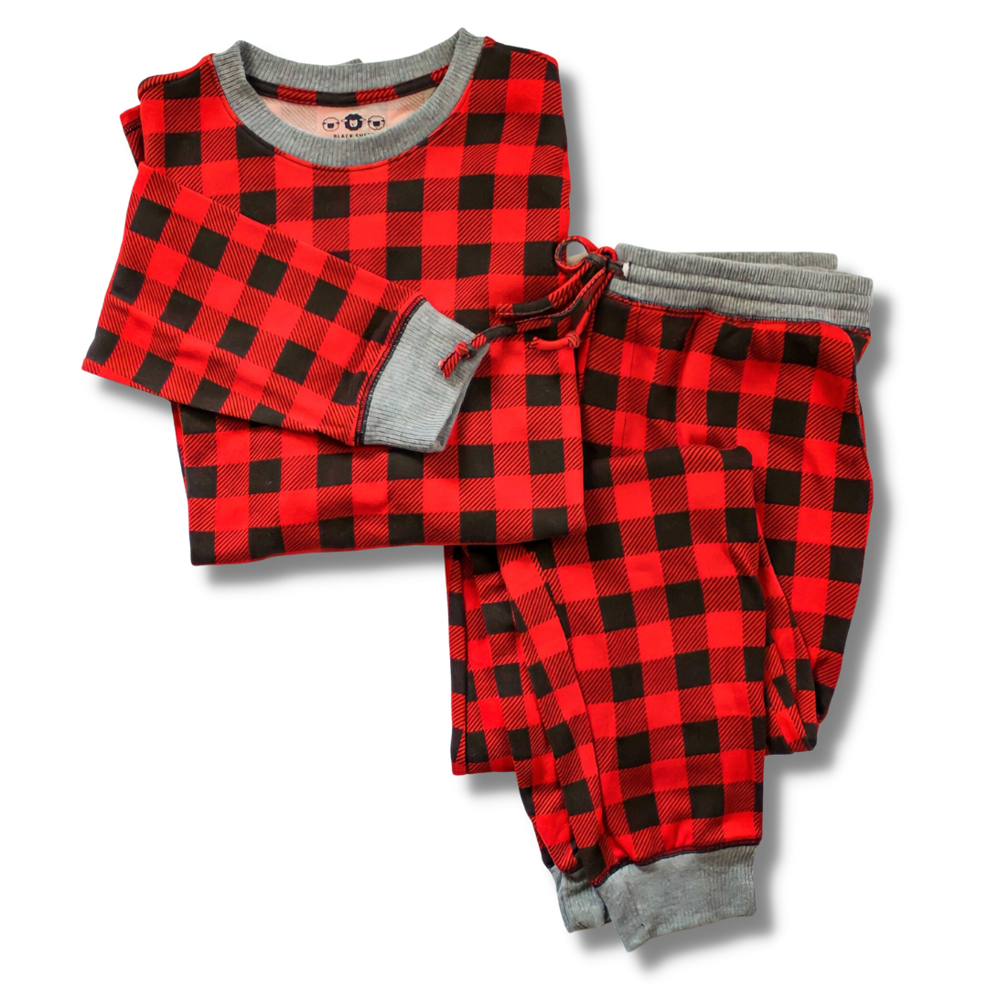 Red/Black Buffalo - Men's Jogger Set