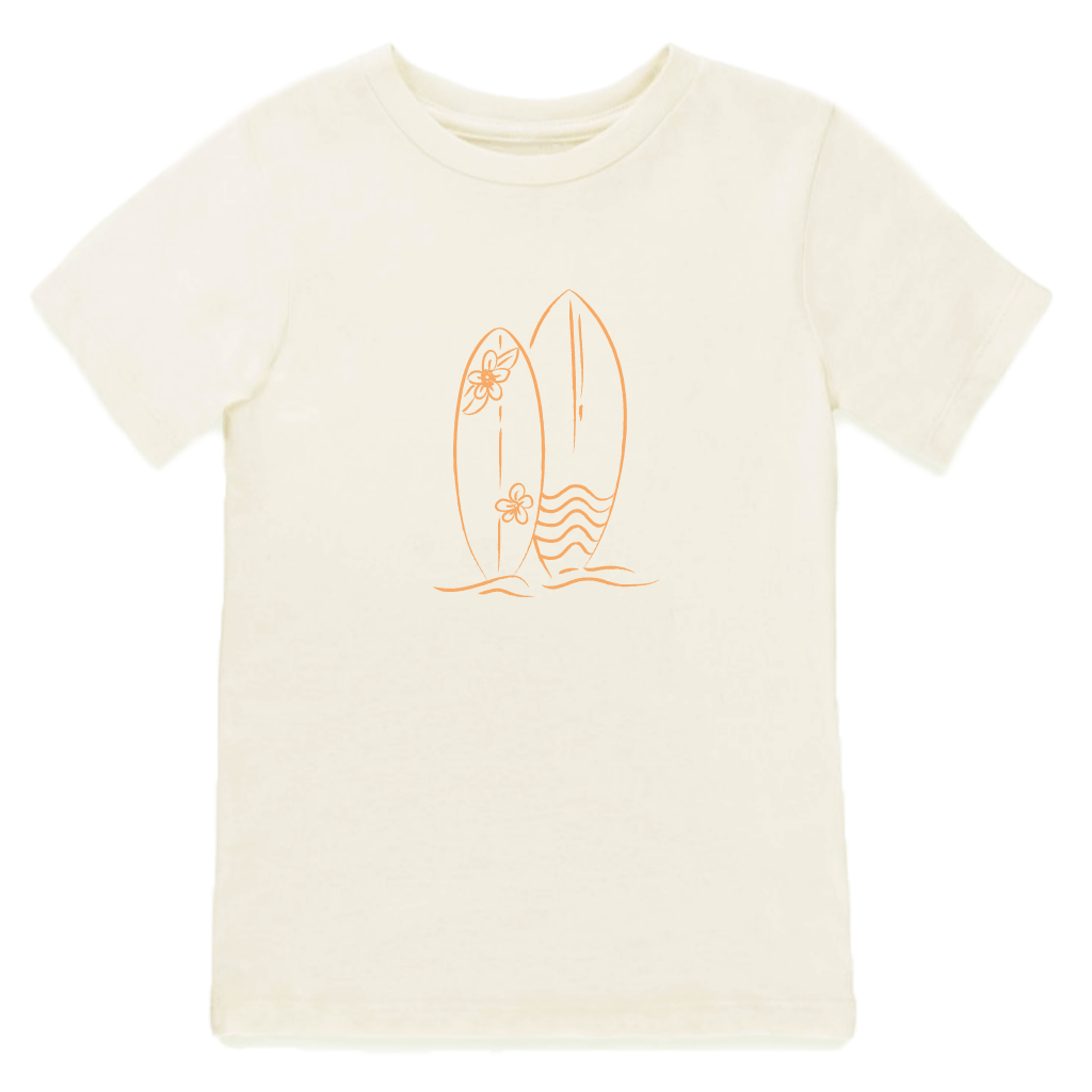 Surf Boards - Short Sleeve Tee - Mango