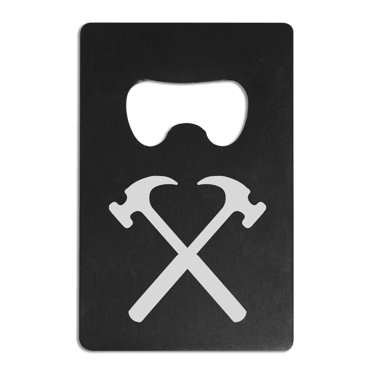 Black Aluminum Bottle Opener - Hammers