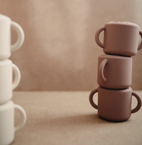 Mushie Snack Cup - Cloudy Mauve