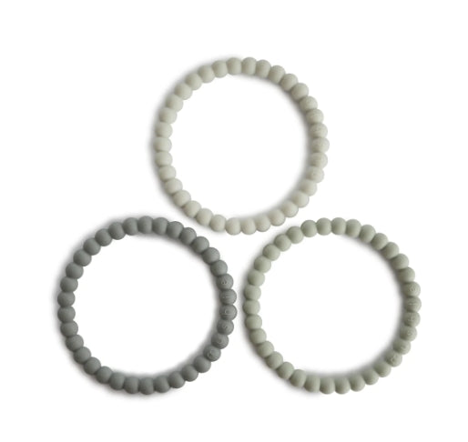 Mushie Teething Bracelet- Green Tea