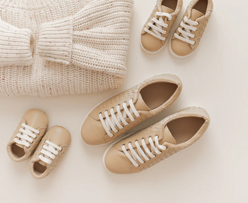 Woven Leather Sneaker - Honey (Mama)