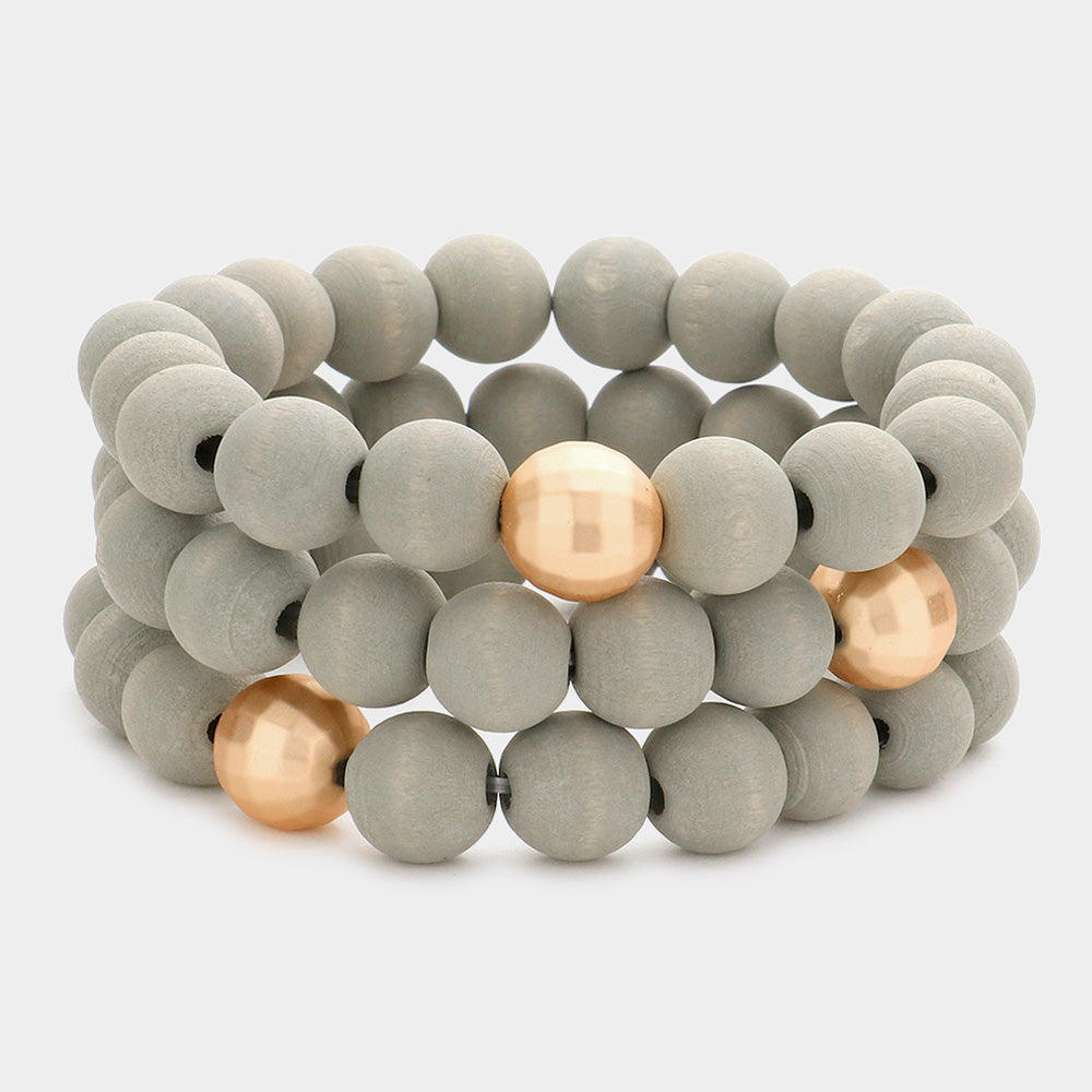 Gray & Disco Gold - Bracelet