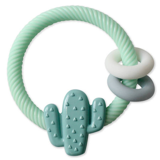 Ritzy Rattle™ Teether - Cactus Mint Green
