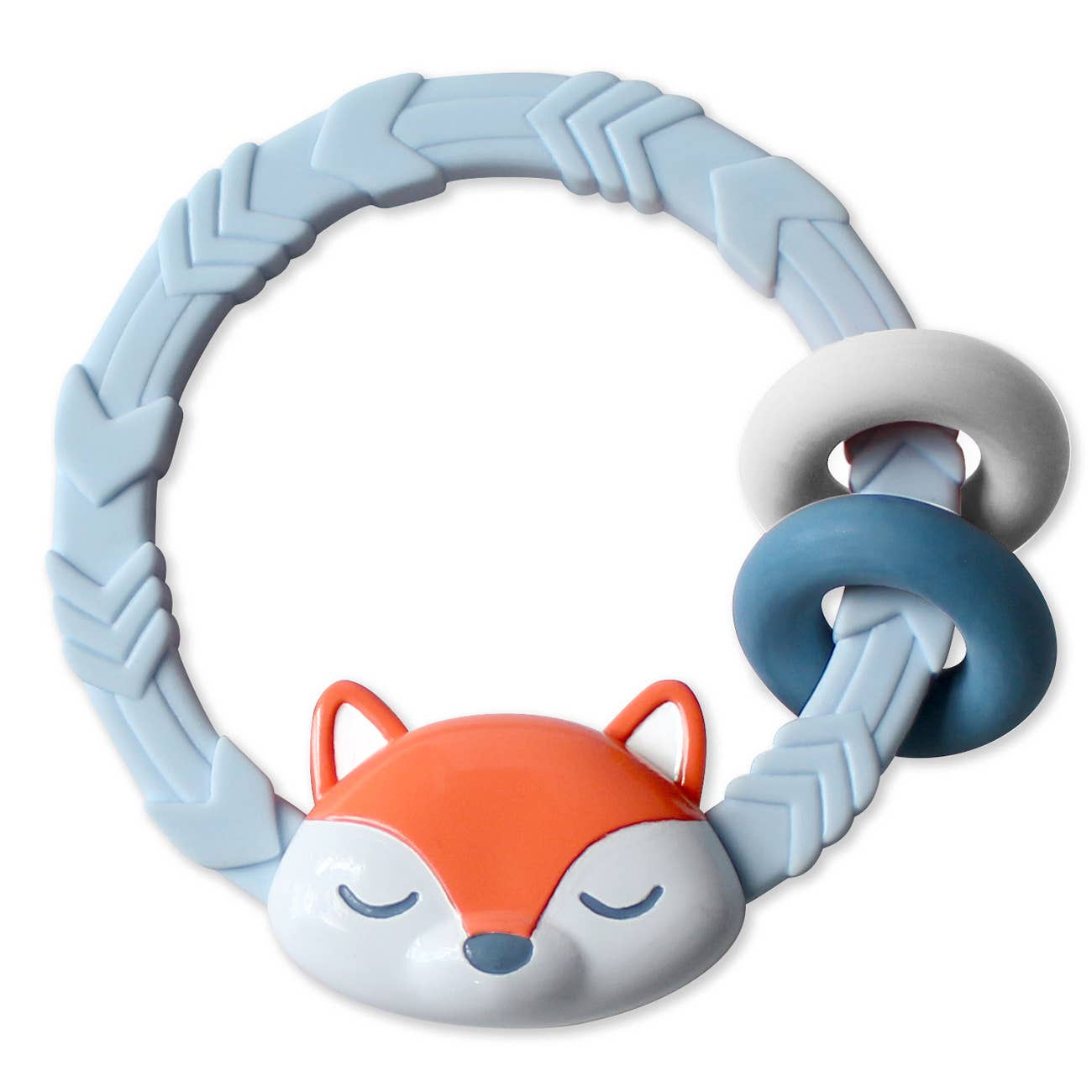 Ritzy Rattle Silicone Teether - Fox