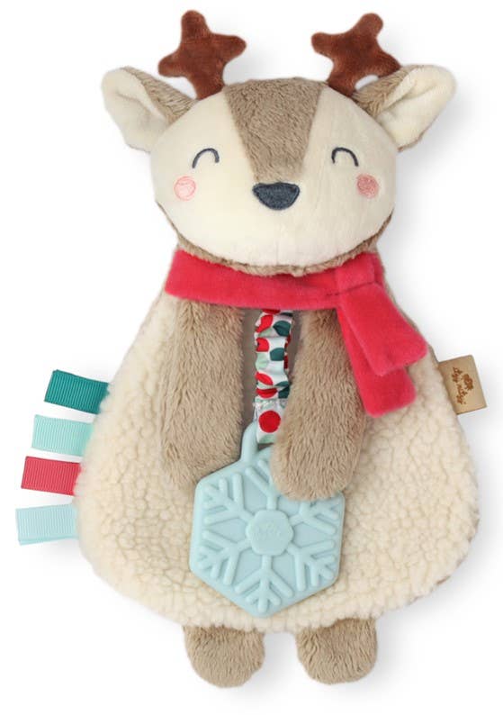 Itzy Lovey™ Plush + Teether - Reindeer