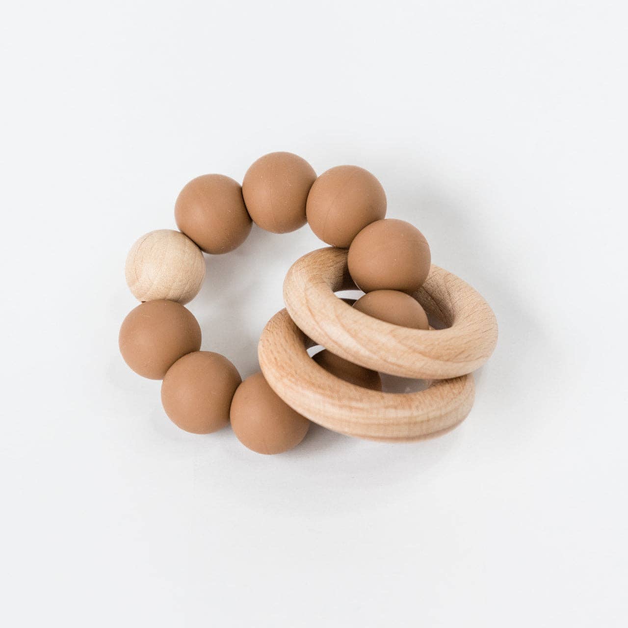 Silicone Teething Ring - Clay