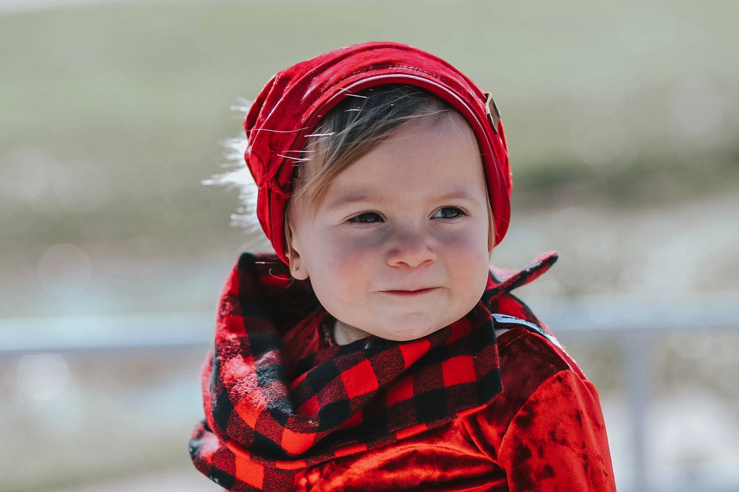 Scarf- Red Buffalo Plaid Infinity Scarf