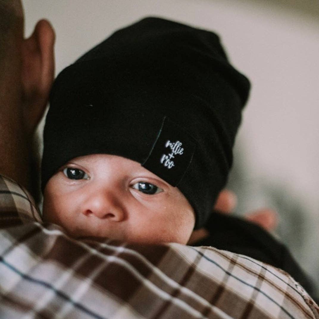 Solid Black Beanie- Solid Black