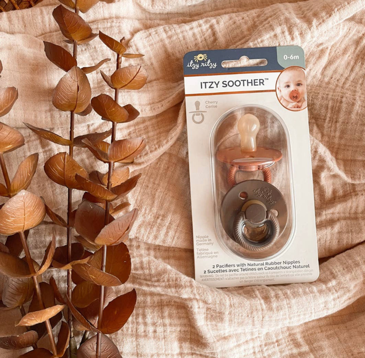 Itzy Soother™ Pacifier Set - Caramel