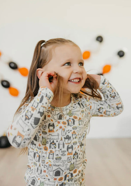 Two piece Long sleeve Pajamas - Bones