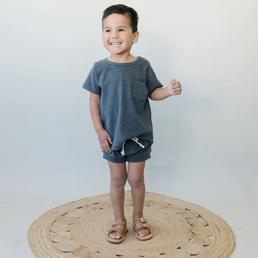 Cotton Shorts - Charcoal